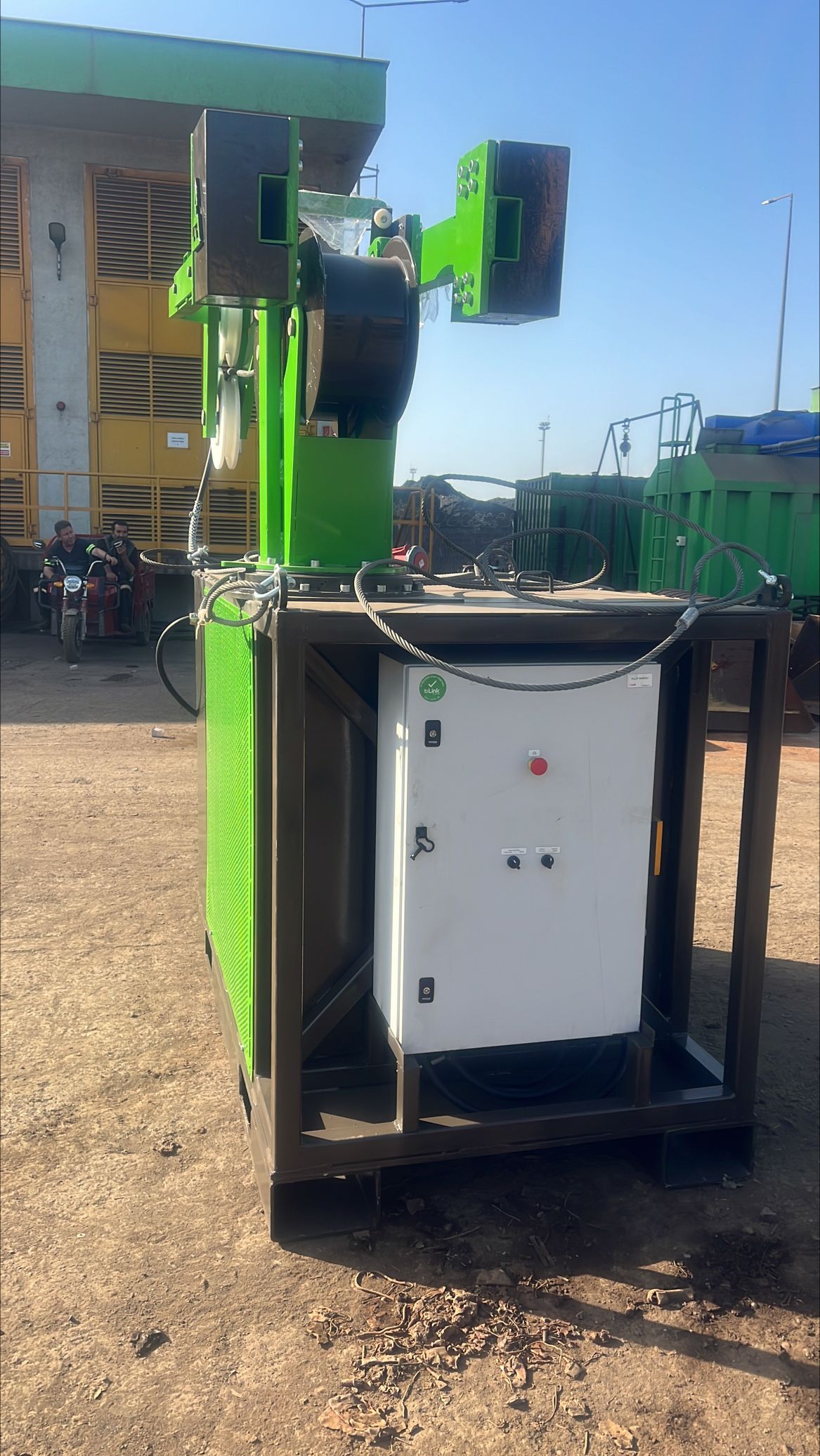 Gemi Üzeri Çalışan Otomatik Kablo Sarma Tamburu 